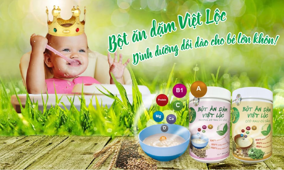 Bột Ăn Dặm Việt Lộc  Dành Cho Bé 4 - 10 Tháng