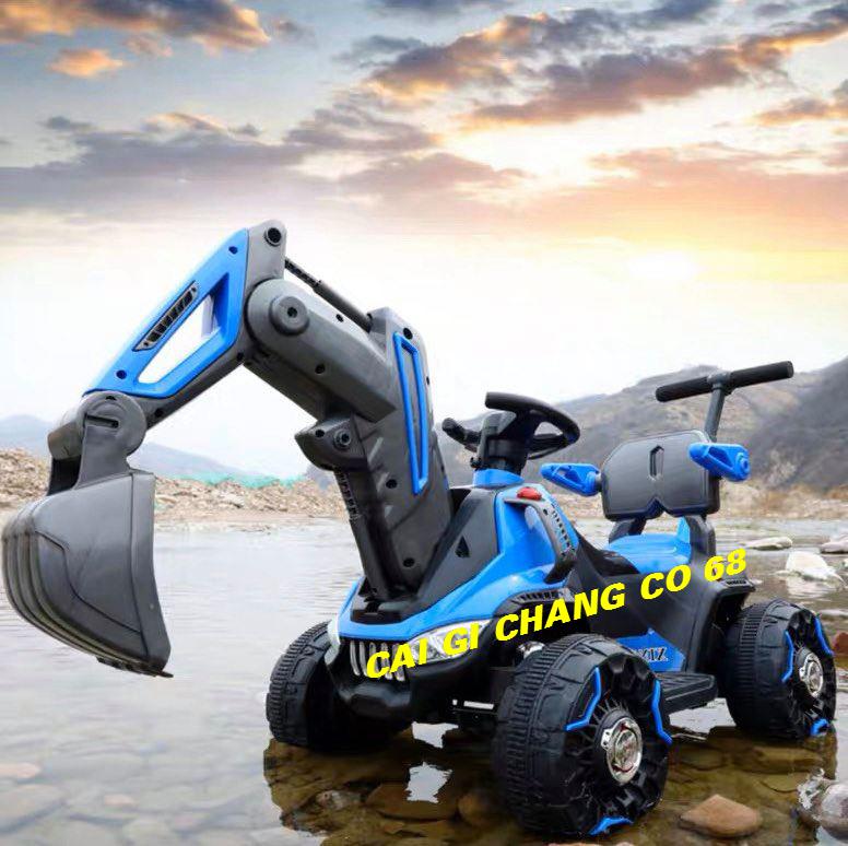 XE CẦN CẨU ĐIỆN CHO BÉ TỪ 2 ĐẾN 5 TUỔI LOẠI TO CÓ TAY ĐẨY HÀNG CAO CẤP