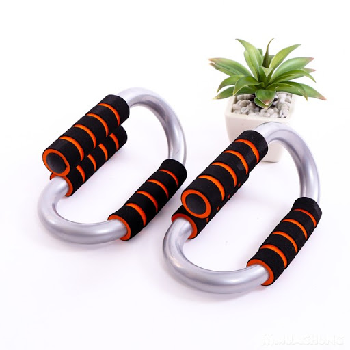 Dụng Cụ Hít Đất Chống Đẩy Basic Sport Chân Cong Inox