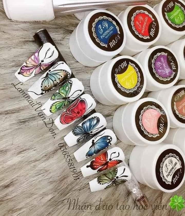 Gel vẽ nail , vẽ móng 12 màu
