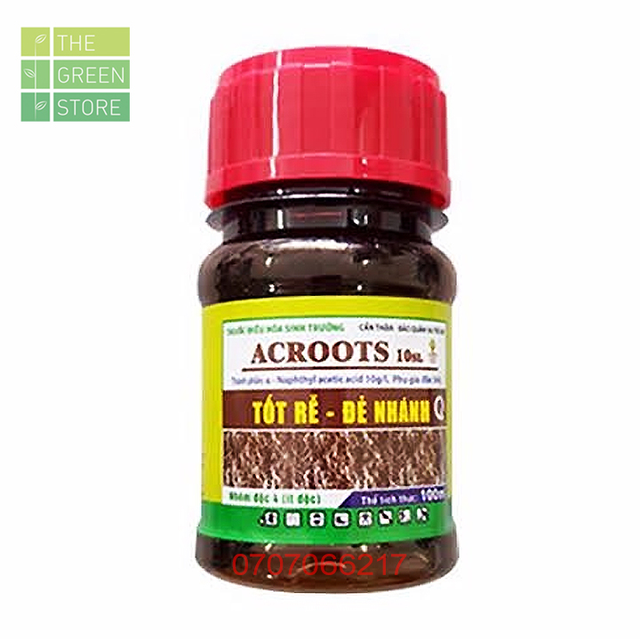 Phân bón ACROOTS (100ML) kích ra rễ cực mạnh cho hoa lan, hoa hồng mai vàng, hoa cây cảnh, rau màu, cây ăn trái