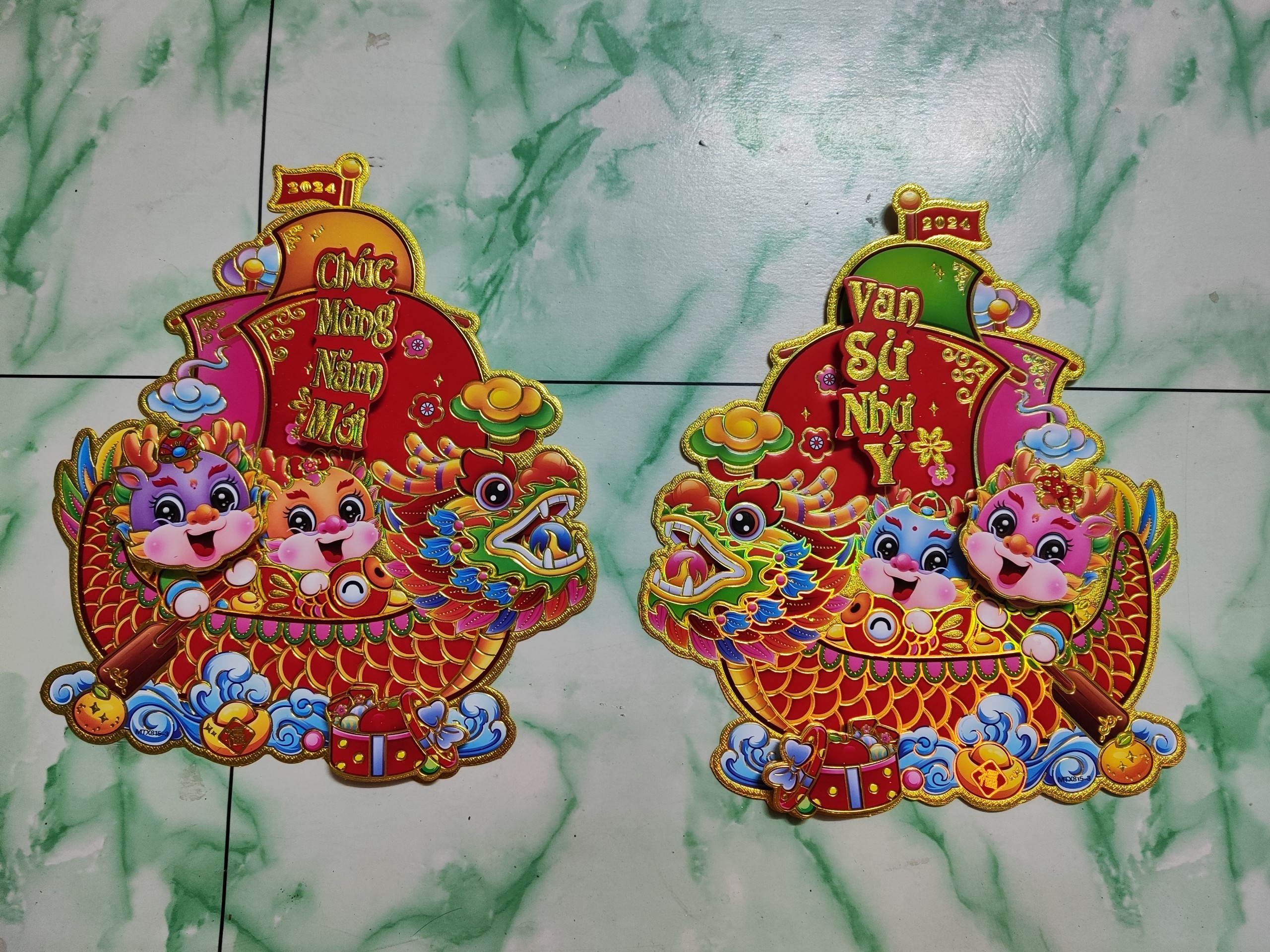 COMBO 2 CON RỒNG TRANG TRÍ TẾT NHIỀU MẪU
