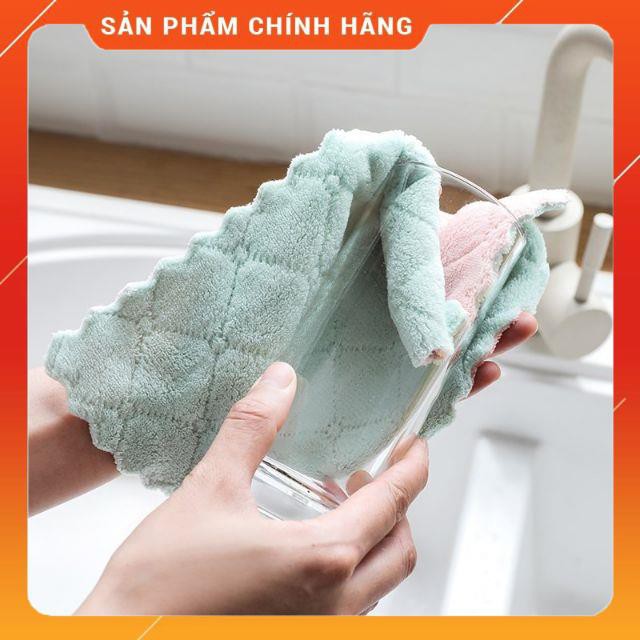 Combo 10 khăn lau đa năng 2 mặt viền ziczac