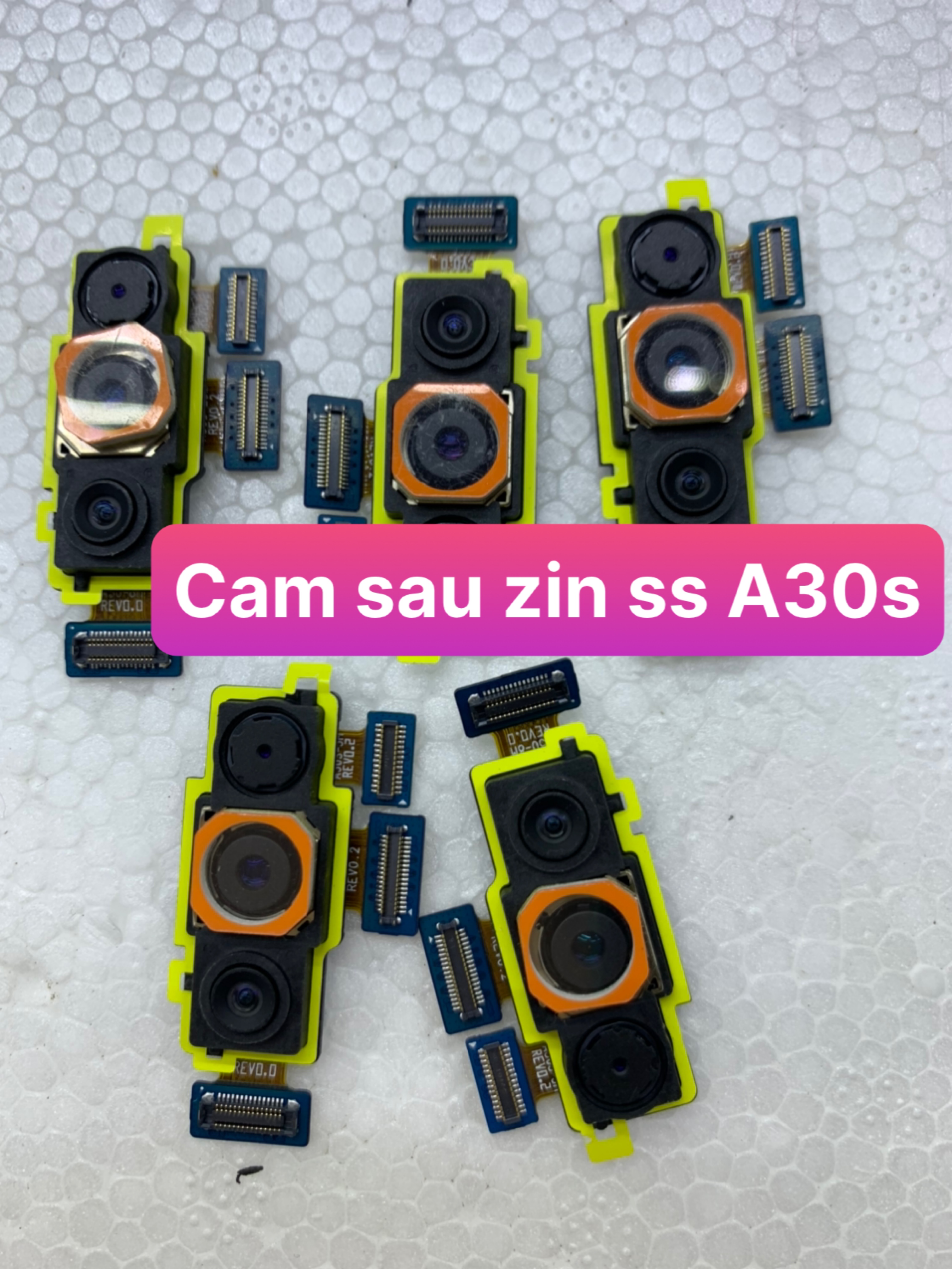 Cụm camera sau zin mới điện thoại sam sung a30s-bao test
