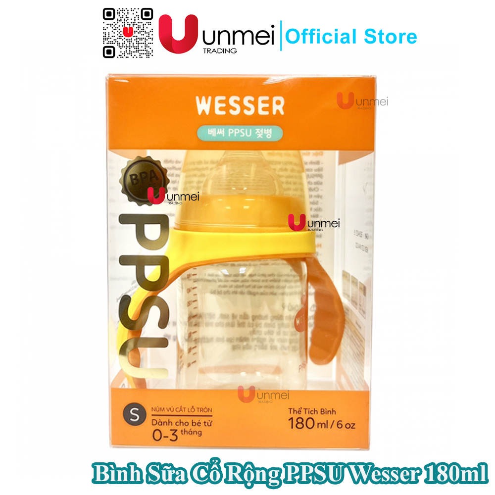 Bình sữa wesser ppsu 180ml