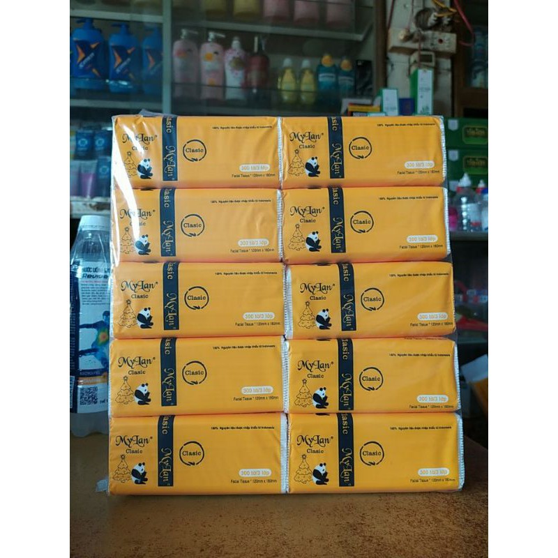 Bịch 10 gói Giấy ăn gấu trúc MyLan (hàng Việt Nam)