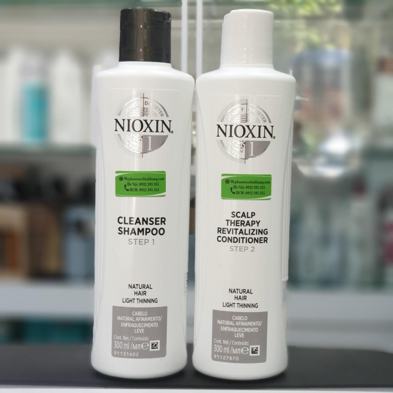 [HCM]Dầu gội chống rụng kích thích mọc tóc Nioxin System 1 Shampoo 300ml ( New 2019)
