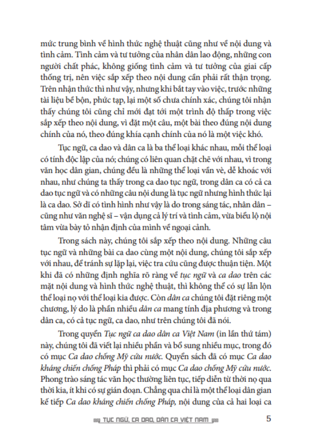 Tục ngữ, ca dao, dân ca Việt Nam (Bìa cứng tái bản)