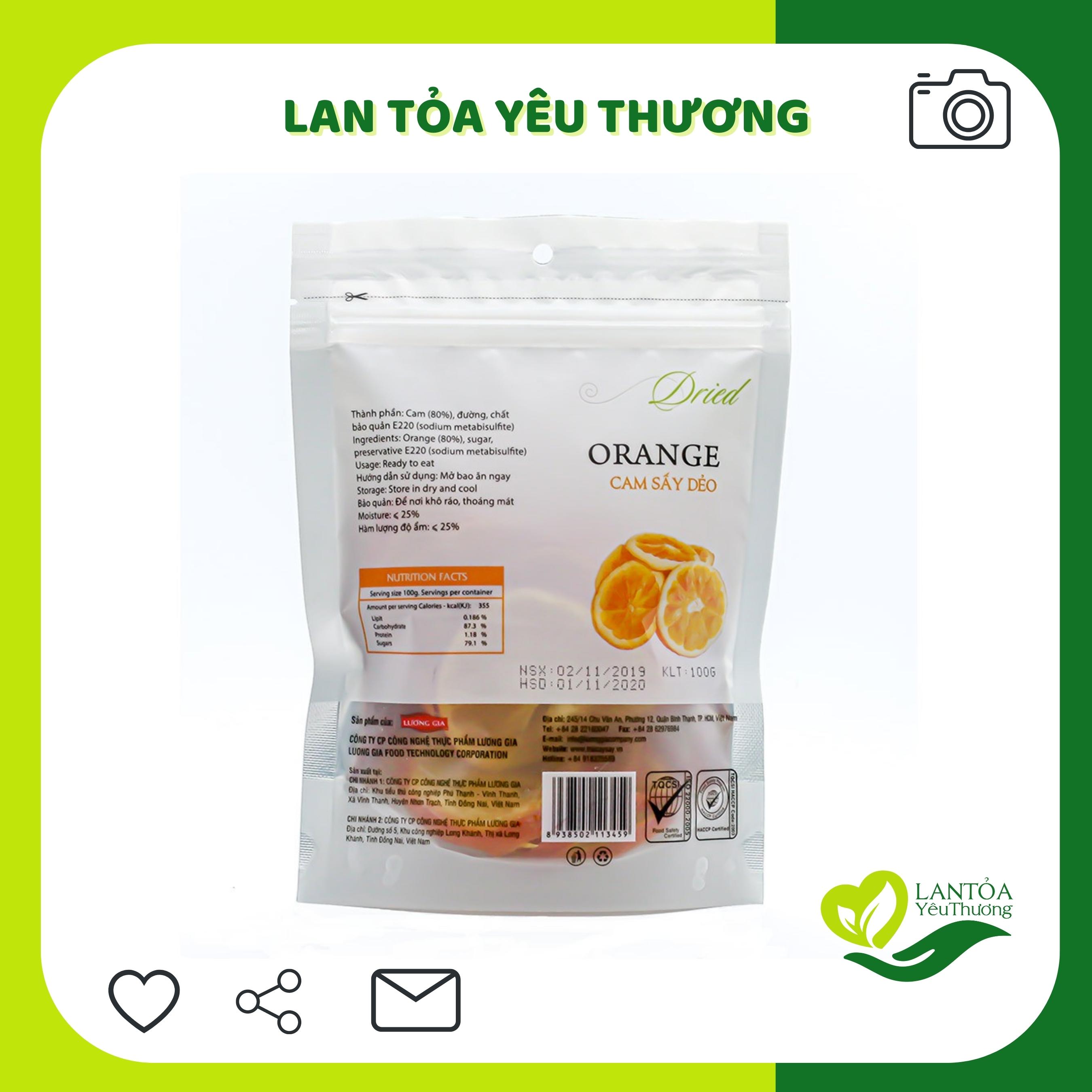 Cam sấy dẻo Ohla 100g
