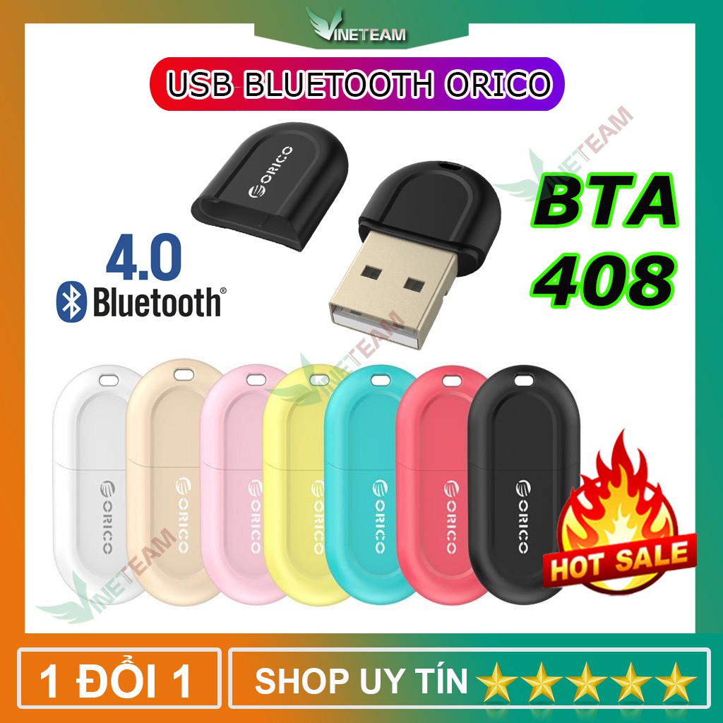 Usb bluetooth 4.0 cho máy tính orico bta-403/ bta-408/ bta-409/ bta-508 -chính hãng orico