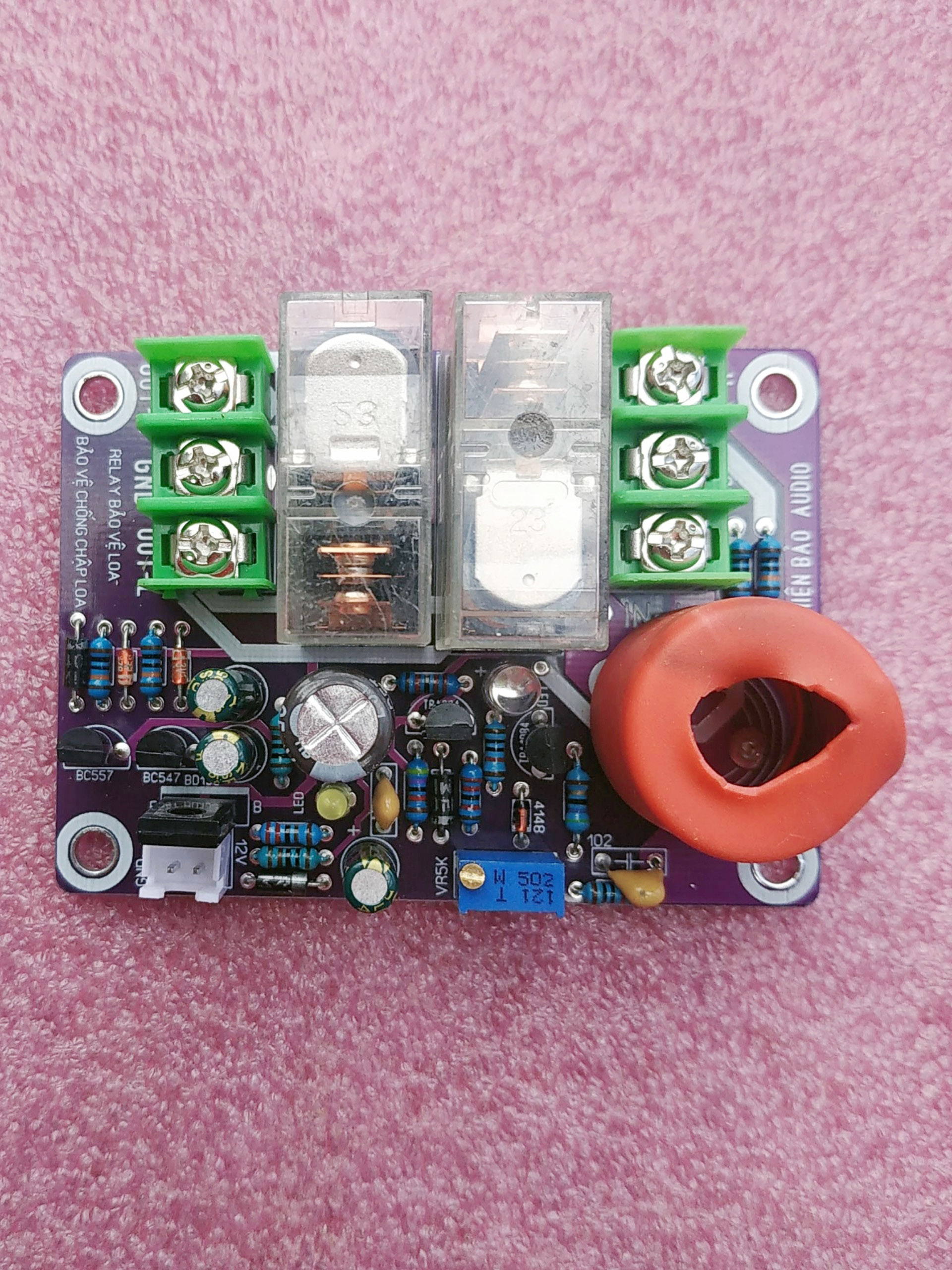 MẠCH BẢO VỆ LOA - BẢO VỆ CHỐNG CHẠM LOA 12V