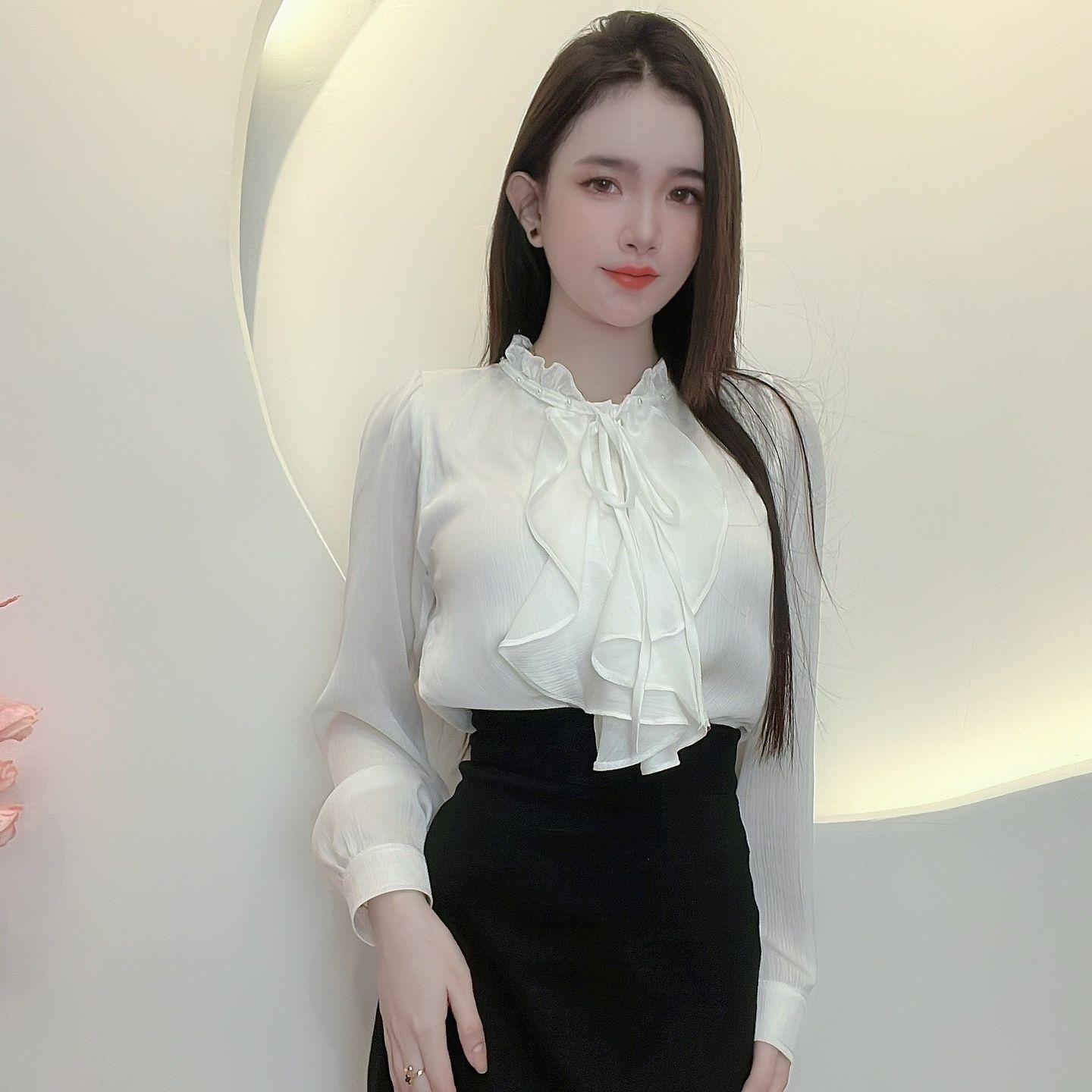 [ẢNH VÀ VIDEO TỰ CHỤP] ÁO KIỂU CÔNG SỞ TRẺ TRUNG THANH LỊCH