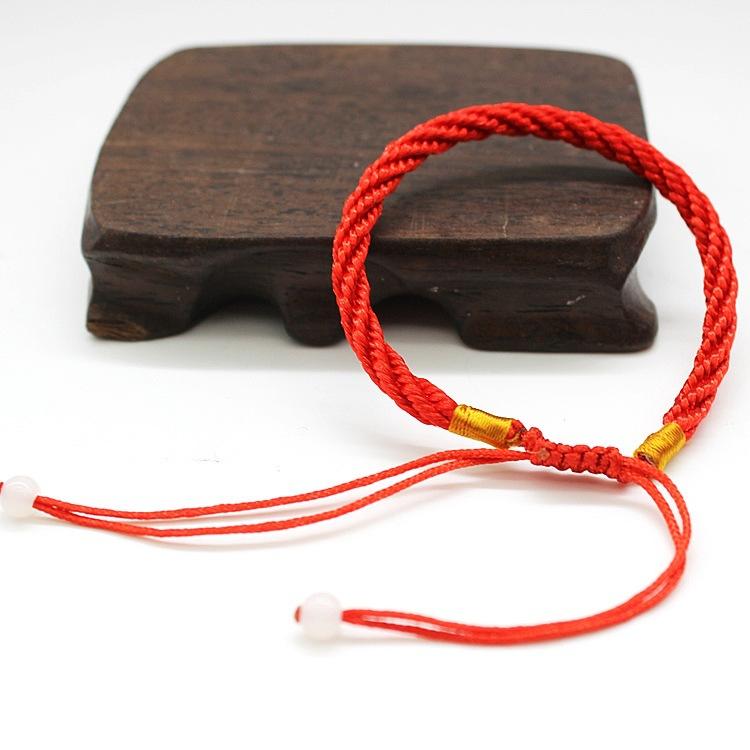 Vòng Tay Phong Thủy Chỉ Đỏ May Mắn LD037