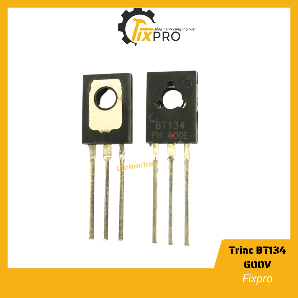 Triac bt134 bt134-600e 4a 600v chân cắm to-126 chất lượng tốt