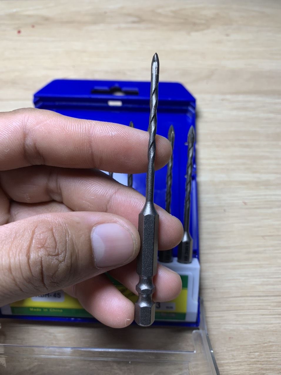 3mm drill bit King blue 3mm cross drill ceramic shank Wall drill bit high quality
