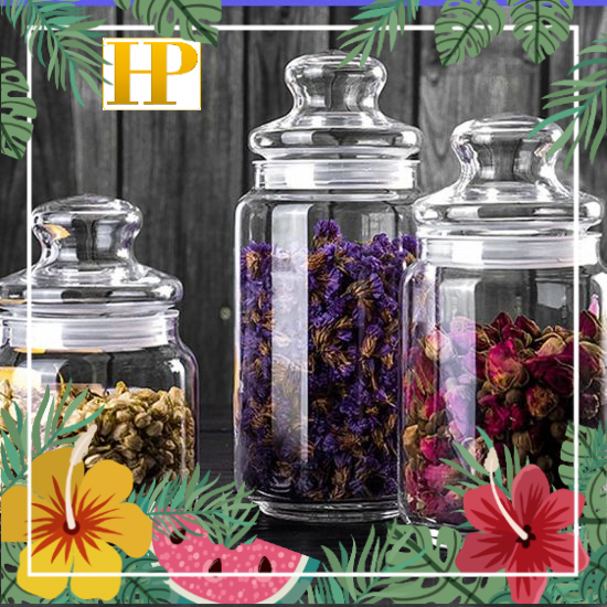 Hũ Thủy Tinh Ocean Pop Jar Glass Lid Cao Cấp