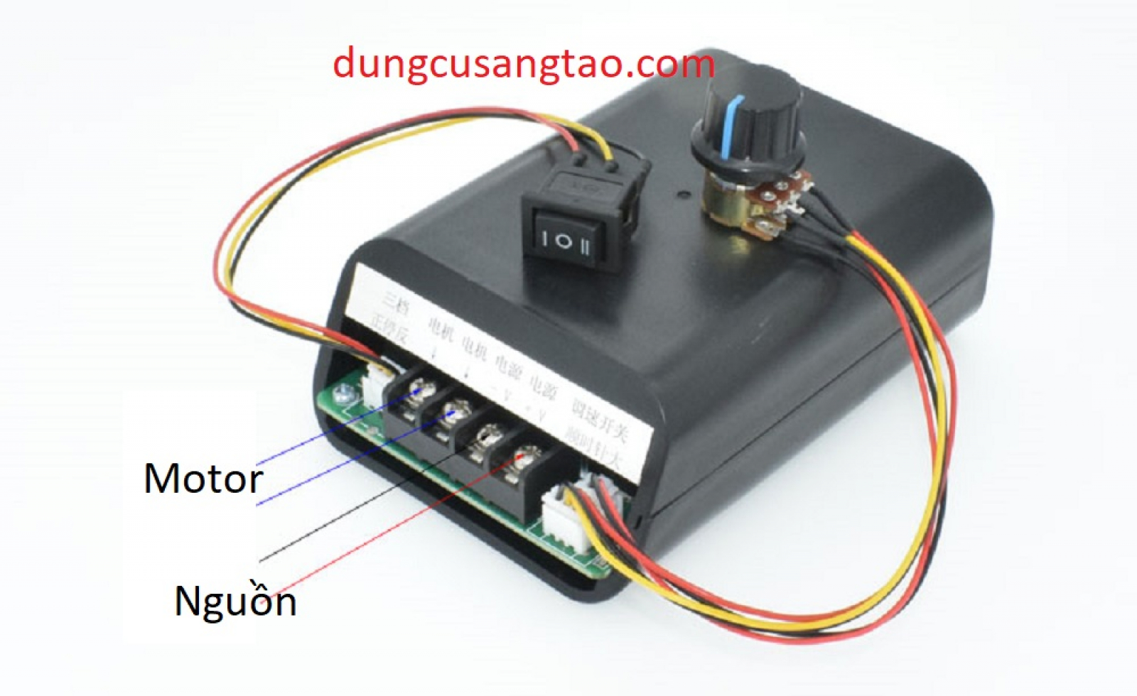 Bộ điều chỉnh tốc độ Dimmer 10 - 55V 40A - Có quạt (chỉnh lưu / chỉnh điện áp / điều tốc)