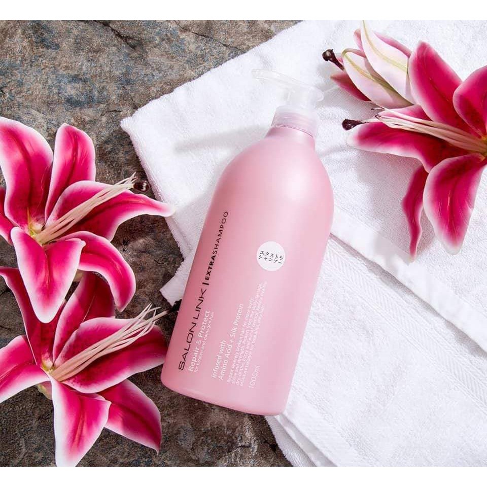Set Gội Xả Suôn Mượt Tóc Salonlink Nhật Bản 1000ml