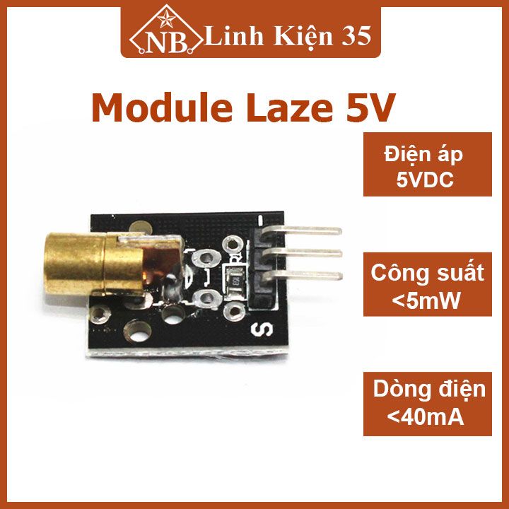 Module Laze 5V, bước sóng Laser 650nm đỏ