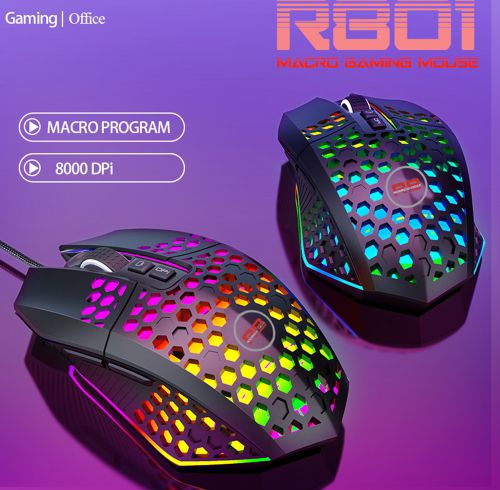 Chuột gaming RAINBOW GEAR R801 LED