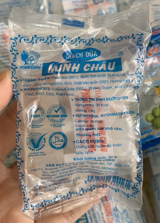 Thạch Dừa Minh Châu Bến Tre Cào Trúng Thưởng (22 Gói Nhỏ)