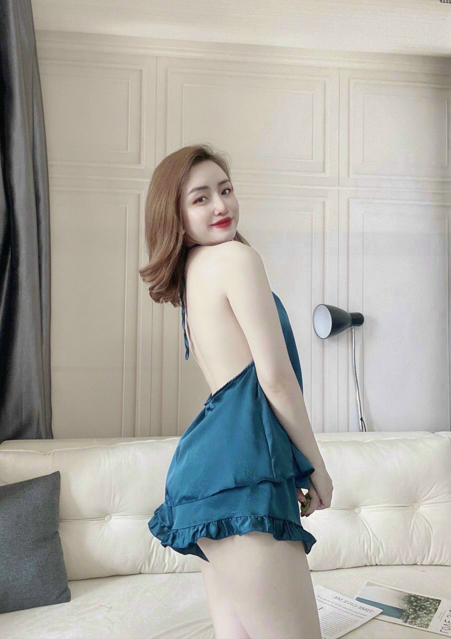 [FREESHIP TOÀN QUỐC] Bộ ngủ lụa satin cao cấp cổ yếm siêu xinh ĐT