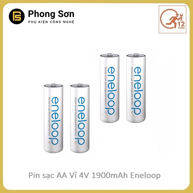 Pin AA Panasonic Eneloop 1900 mAh , Màu trắng
