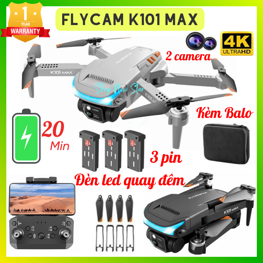 Flycam K101 Max - Fly cam giá rẻ - Drone - Flaycam