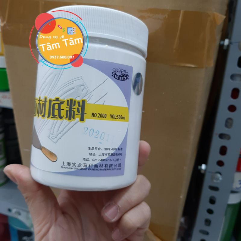 Hồ toan Gesso, Gesso Mairies 500ml-Dụng cụ vẽ Tâm Tâm