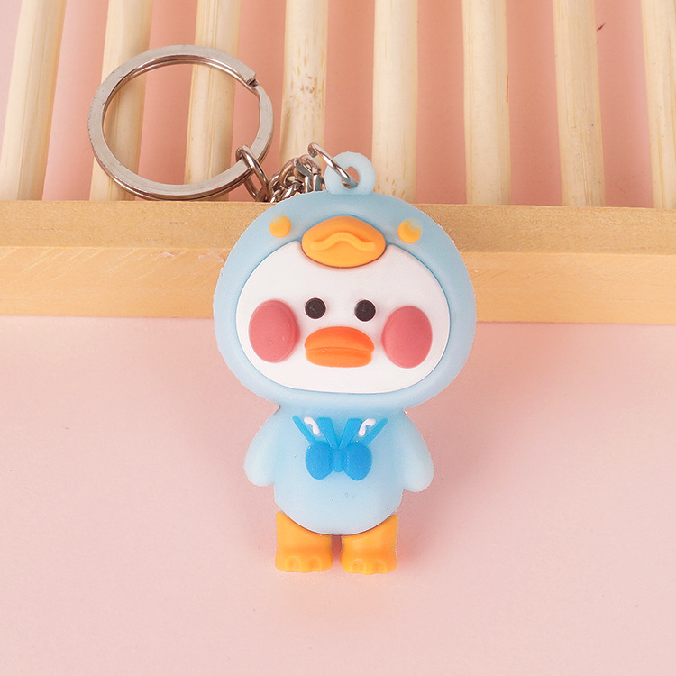 Móc Khóa Hình Con Vịt Hoạt Hình Dễ Thương