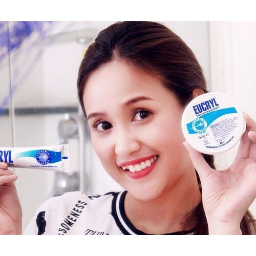 Combo BỘT + KEM đánh tẩy trắng răng Eucryl - Anh Quốc