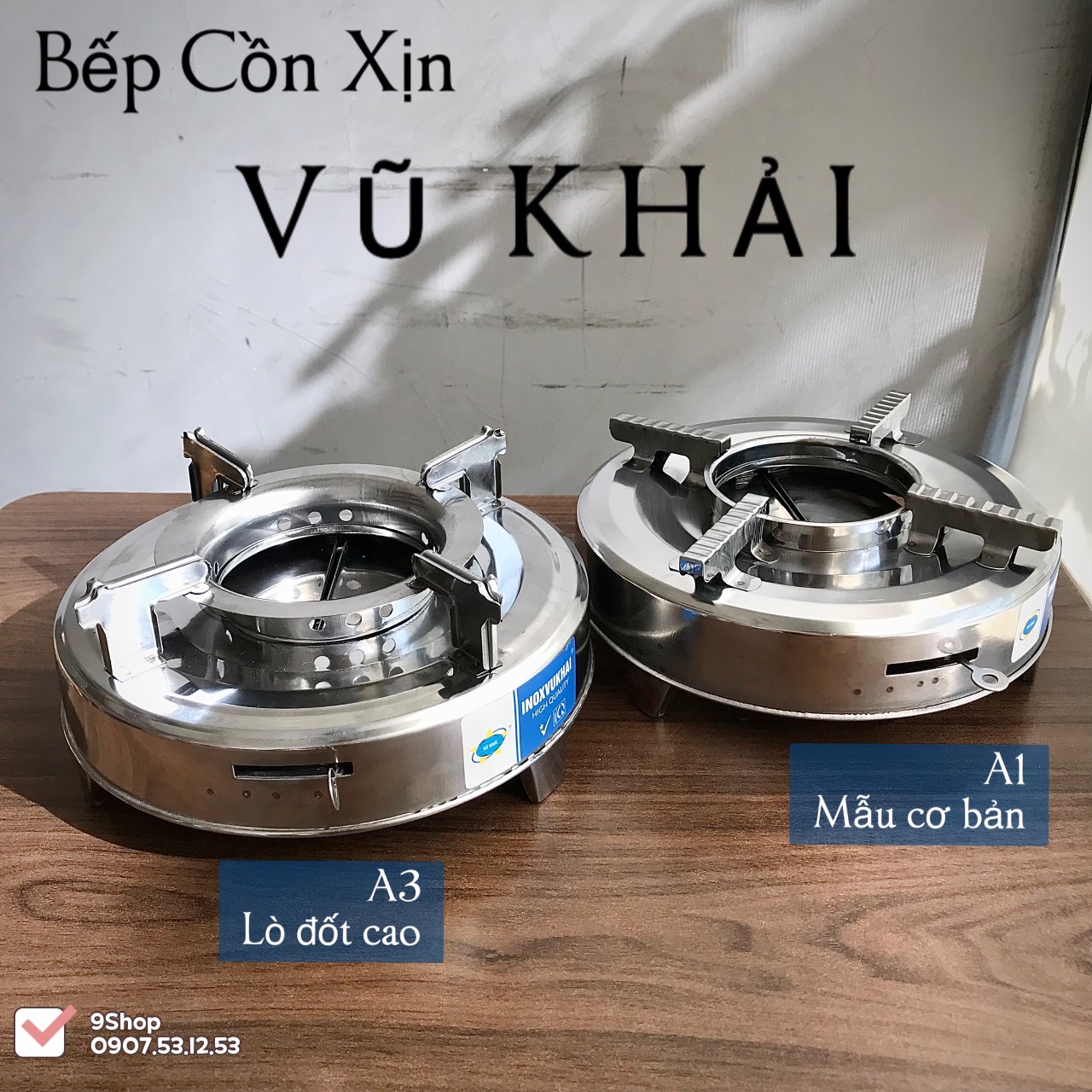 Bếp Cồn Inox 430 Cao Cấp - Thương Hiệu Vũ Khải