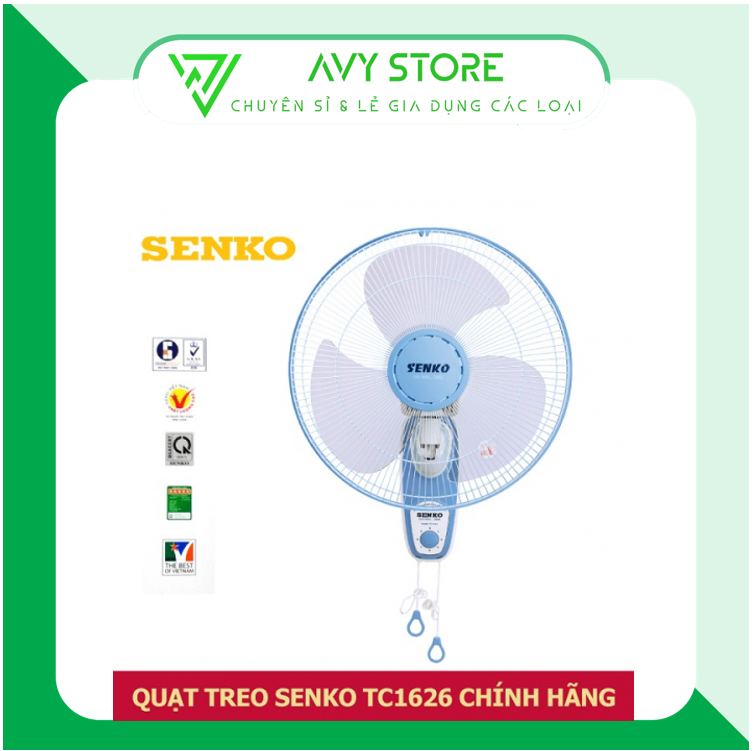 Quạt treo tường 2 dây Senko TC1626