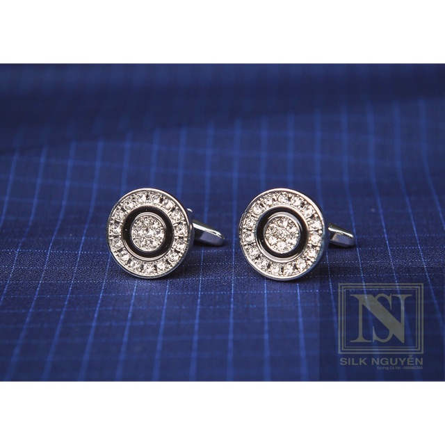 Khuy Măng Sét Đính Đá Sang Trọng Cho Nam ( Cufflinks )