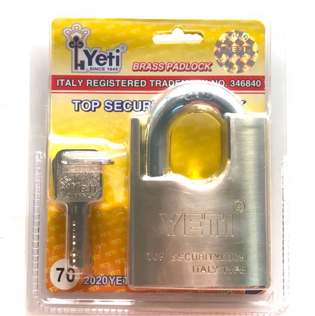 Ổ khoá YETI 7 phân chống cắt chính hãng trắng chìa khoá vi tính chống trộm tuyệt đối
