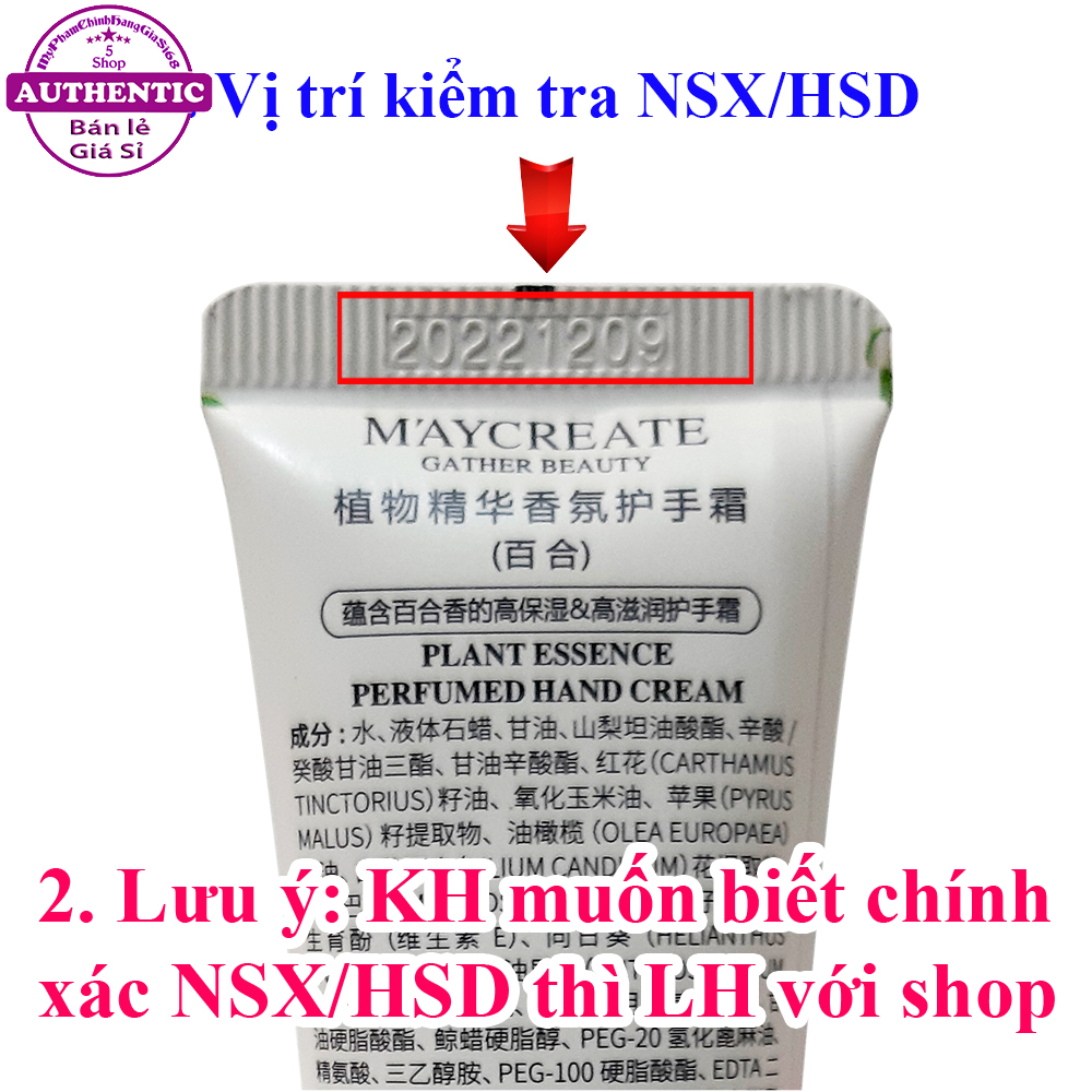 Kem Dưỡng Ẩm Da Tay MAYCREATE Perfume Hand Essence 30g