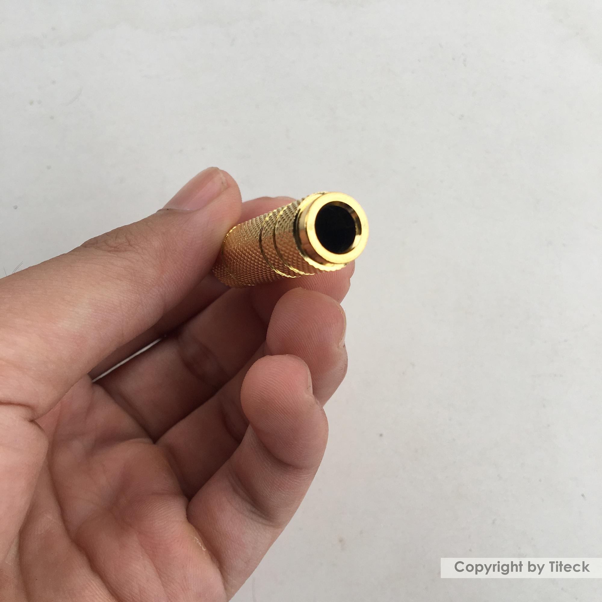 Jack (Đầu chuyển đổi) 6.5mm sang 3.5mm cao cấp, (Vàng) jack dày, đẹp.