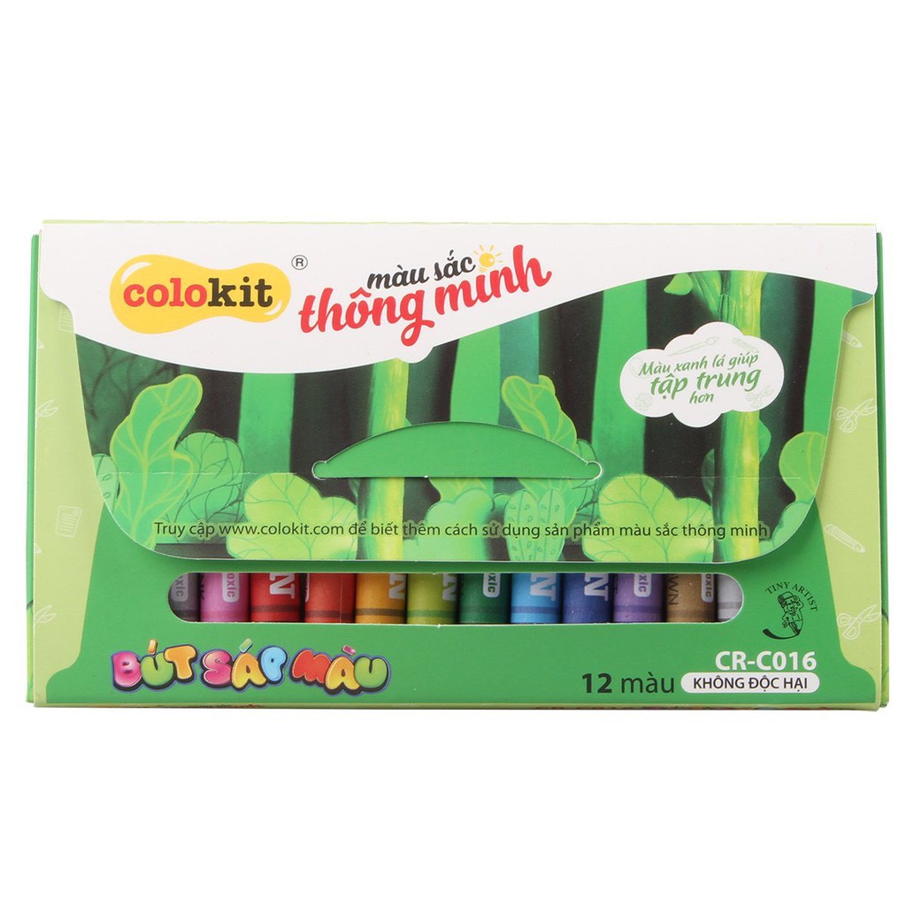 Sáp 12 màu Colokit CR-C016