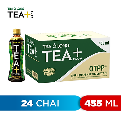 Thùng 24 Chai Trà Ô long Tea+ (450 ml/chai)