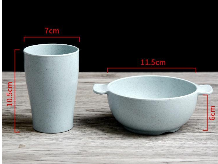 [HCM][sale]  Bộ 6 món khay ăn dặm lúa mạch an toàn cho bé
