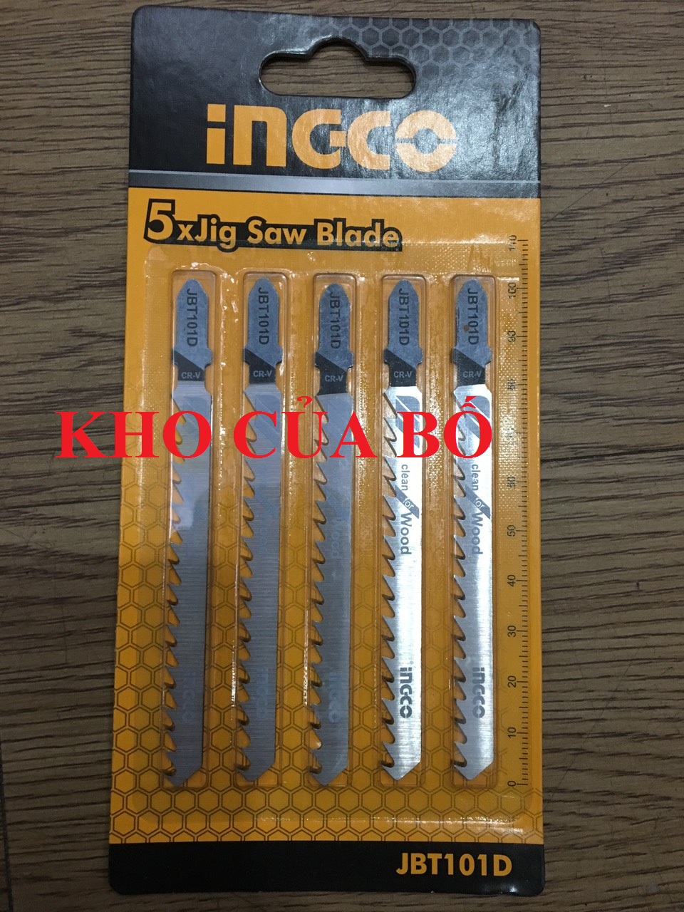 Bộ 5 lưỡi cưa lọng gỗ Ingco JBT101D - Răng cưa tròn