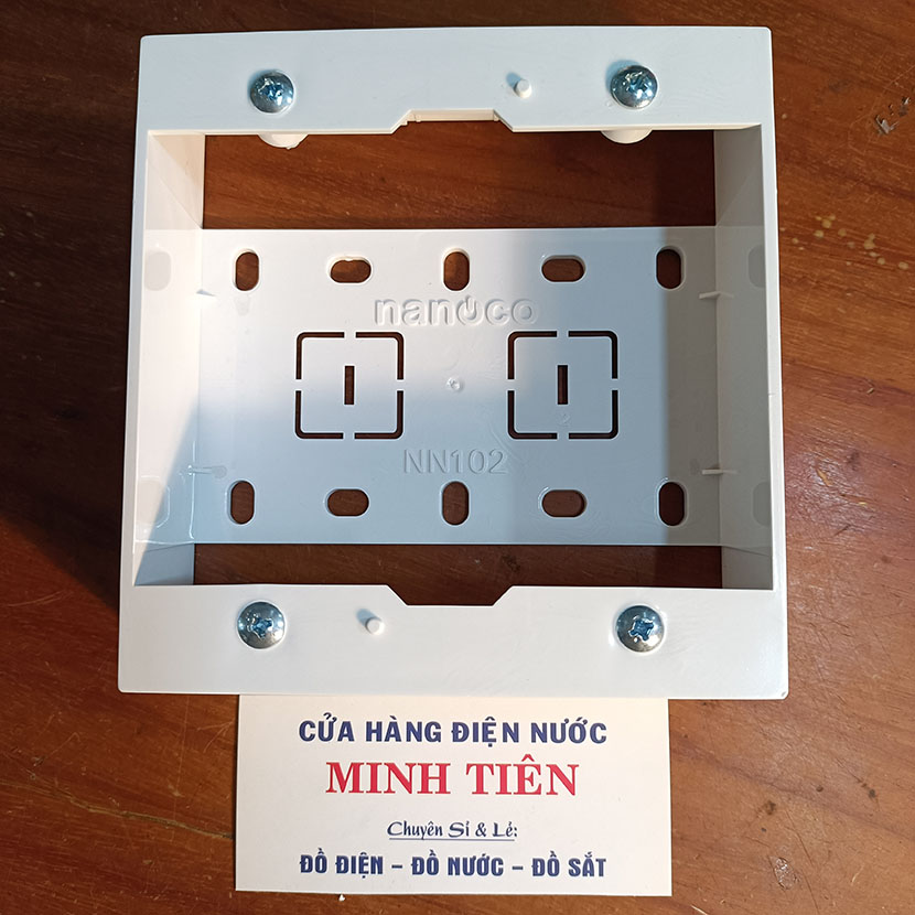 Hộp Đế nổi Đơn NN101, đế nổi đôi NN102 Nanoco (Panasonic), nổi đơn thấp SINO CK157, nổi đơn - đôi MPE AK2237N