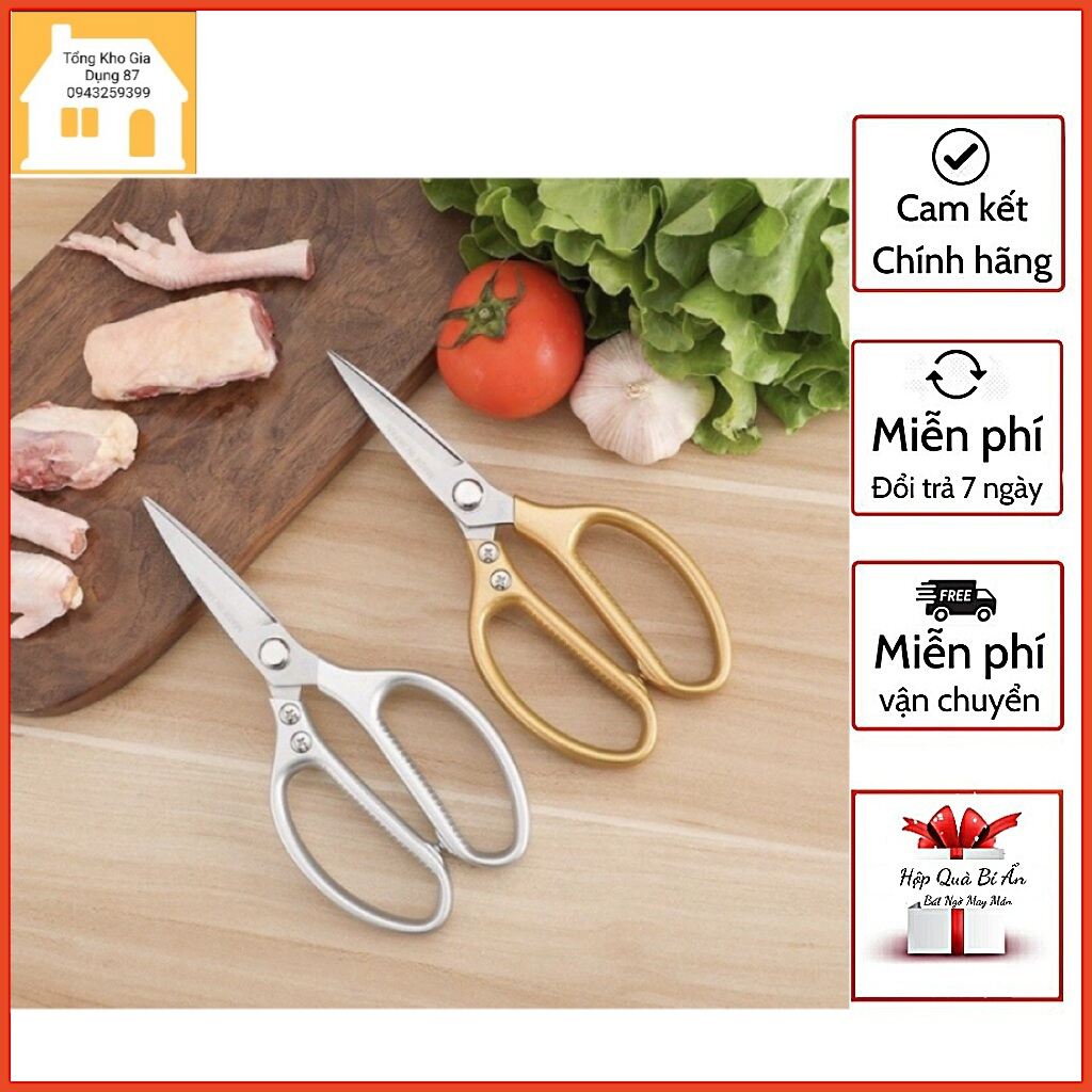 Kéo làm bếp đa năng sk - siêu phẩm nội địa, cắt gà cắt vịt cắt thực phẩm - tổng kho gia dụng 87