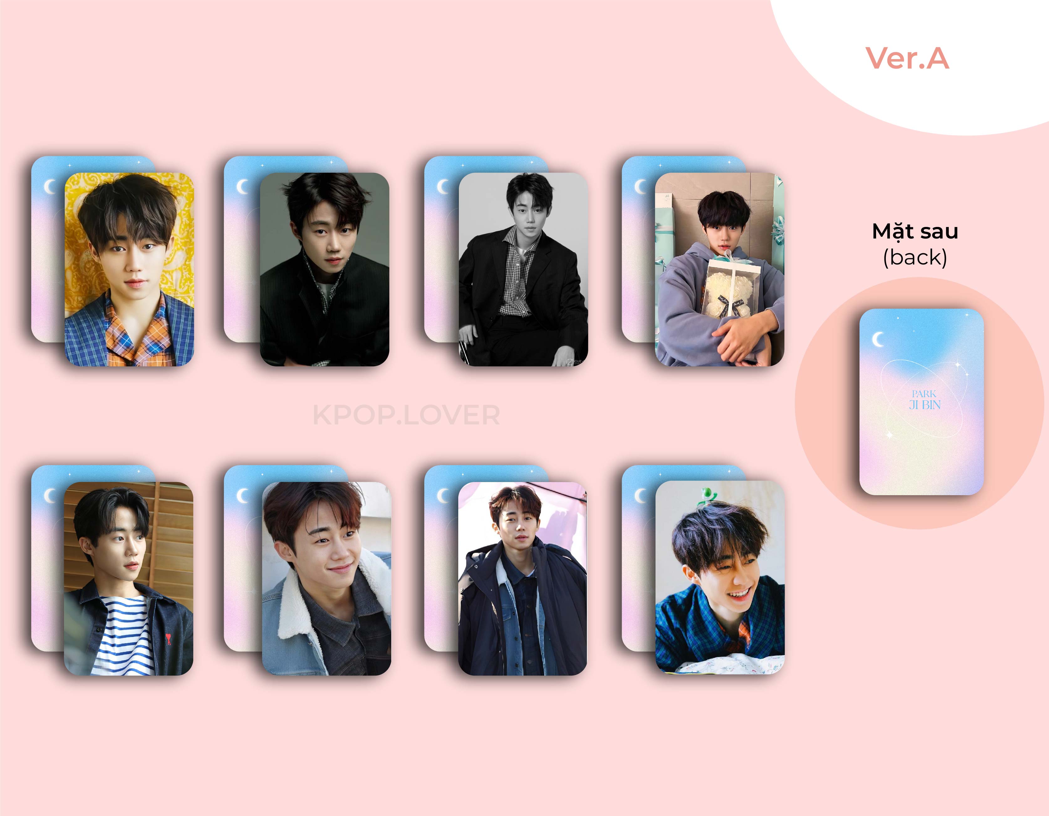 SET 8 CARD BO GÓC Park Ji Bin