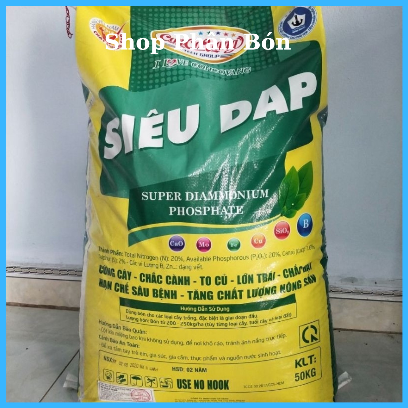 Phân DAP Cao Cấp Cho Mọi Cây Trồng Và Hoa Màu(1KG )