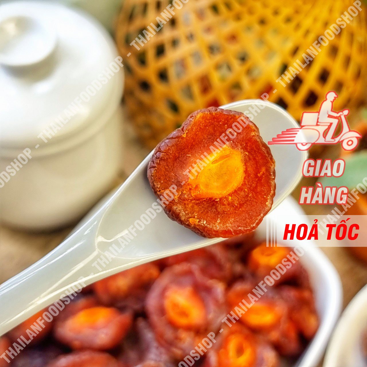 Ô Mai (Xí Muội) Đào Chẻ (Mứt Anh Đào) Lon 200gr