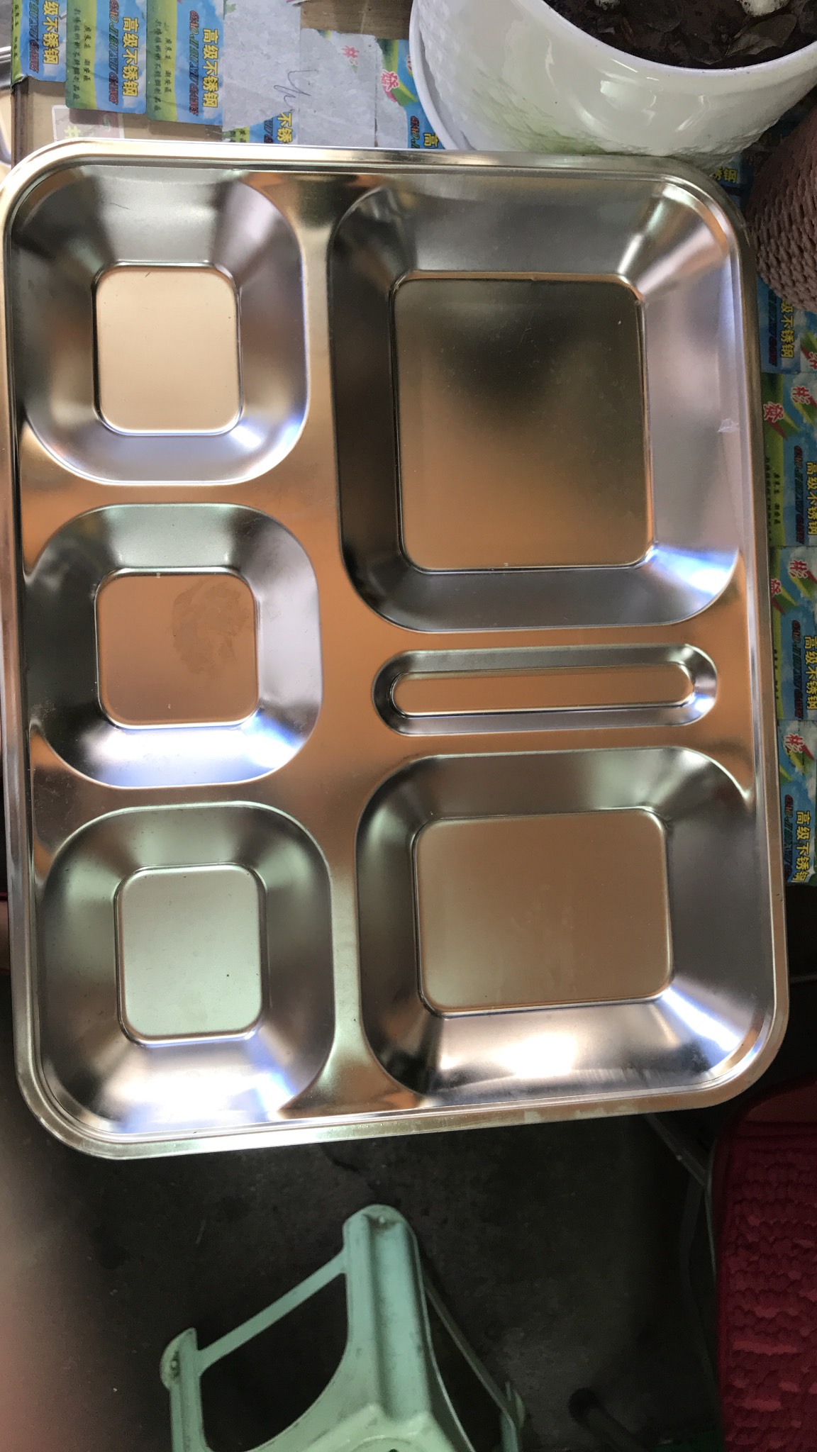 Khay Cơm Inox 5 Ngăn Sâu Cao Cấp - (Khay phần Sài Gòn)