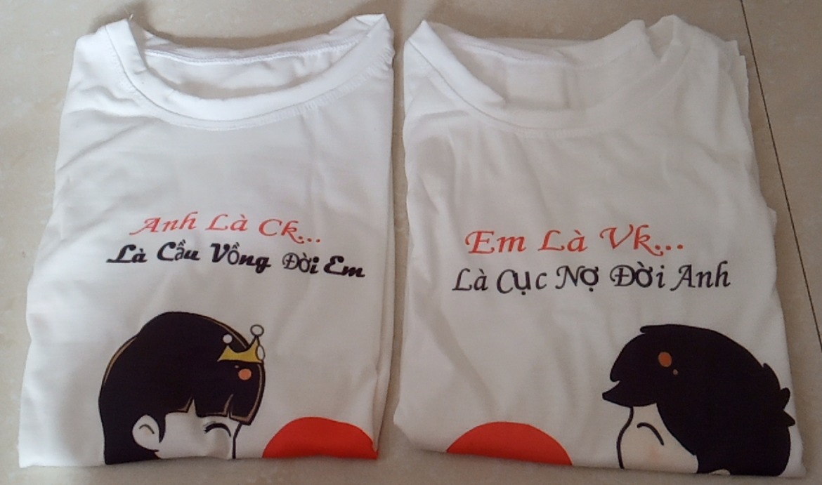Áo thun đôi( 2 áo) anh là em là  ý nghĩa