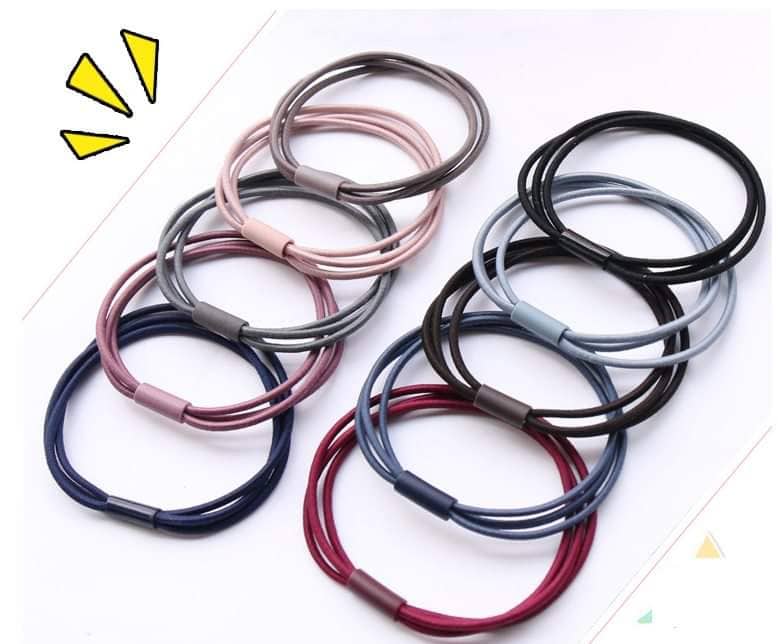 Dây thun cột tóc kiểu 3 sợi chập 1