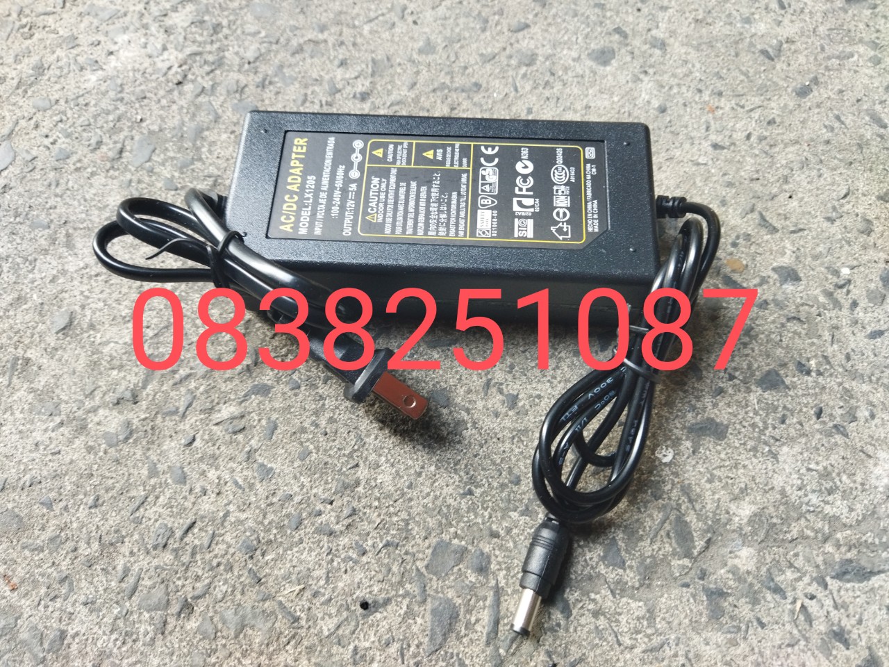 [HCM]Bộ chuyển đổi nguồn 220V sang 12V-5A (DC) (Đen) - nguồn 12v 5A 60w